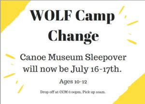 Wolf Camp Date Change